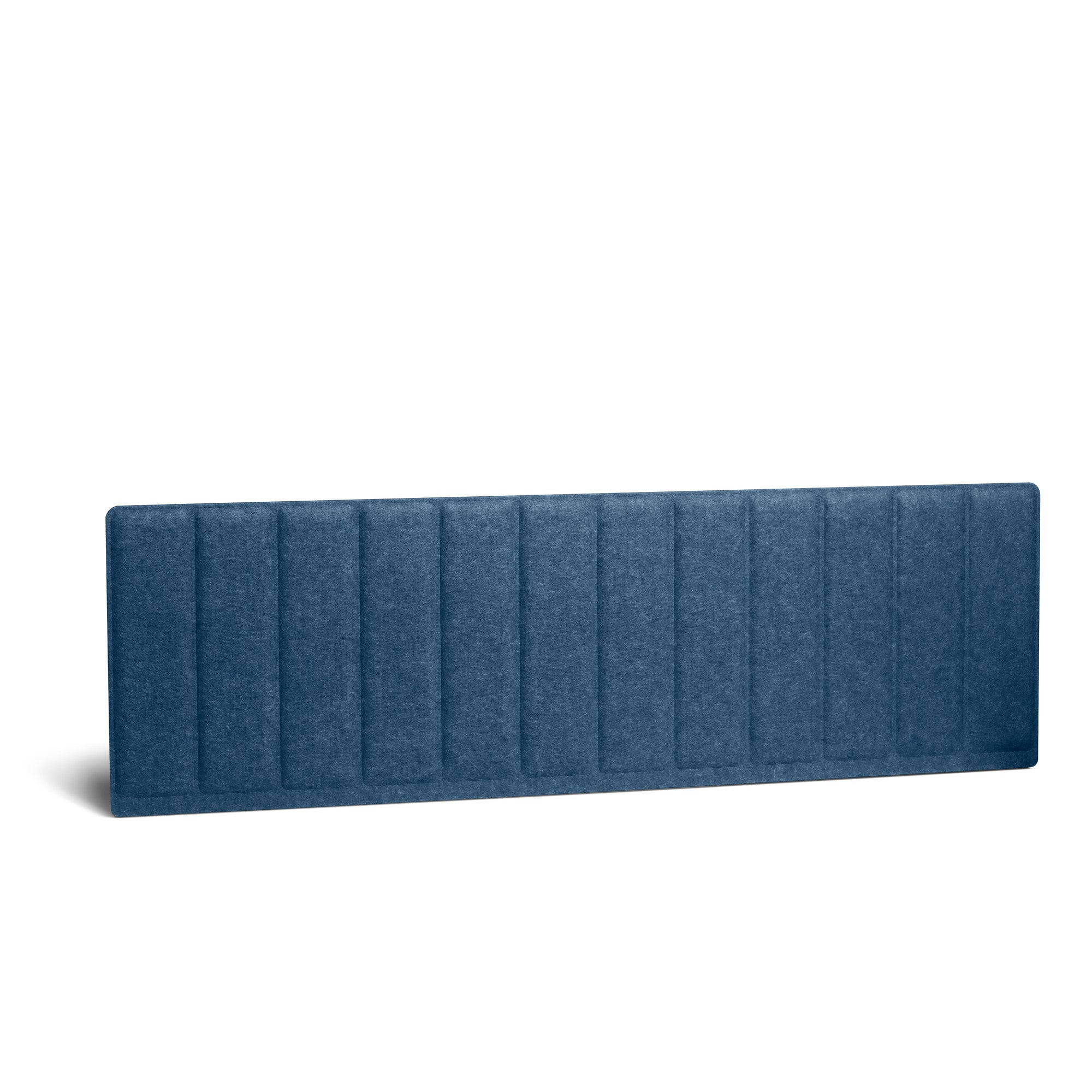 Blue upholstered headboard isolated on white background (Dark Blue-57&quot;)