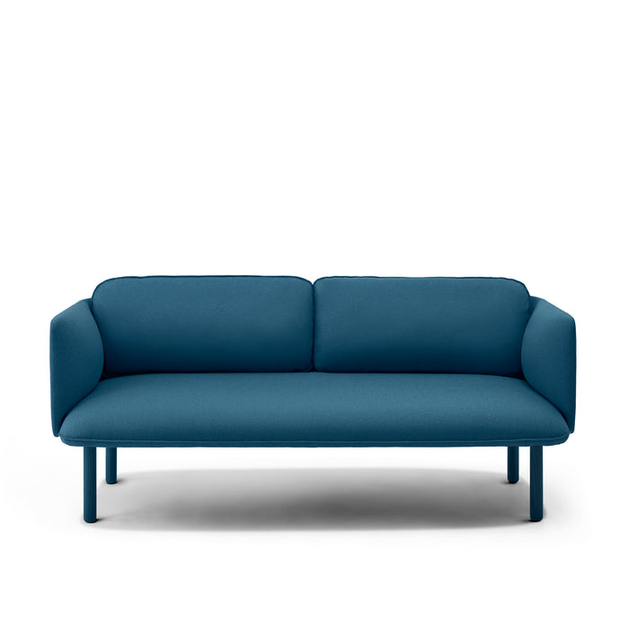 Modern blue fabric sofa on a white background (Dark Blue)