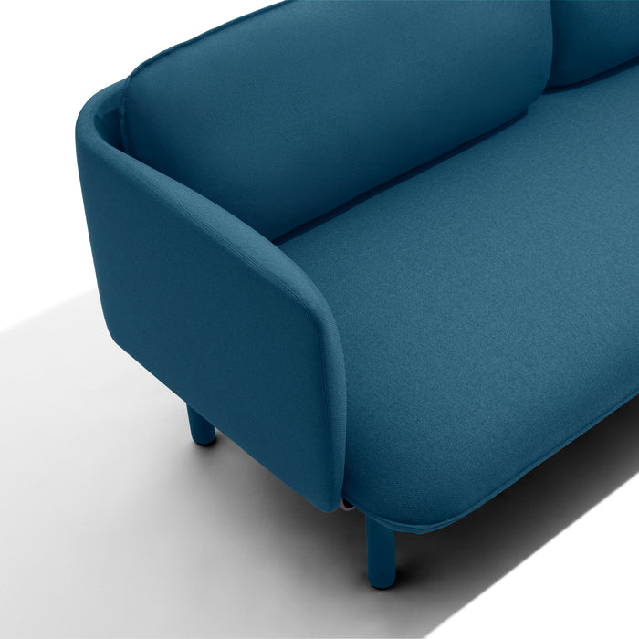 Blue modern sofa on a white background (Dark Blue)