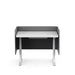 Modern black and white office desk on a white background. (Dark Gray-48&quot;)