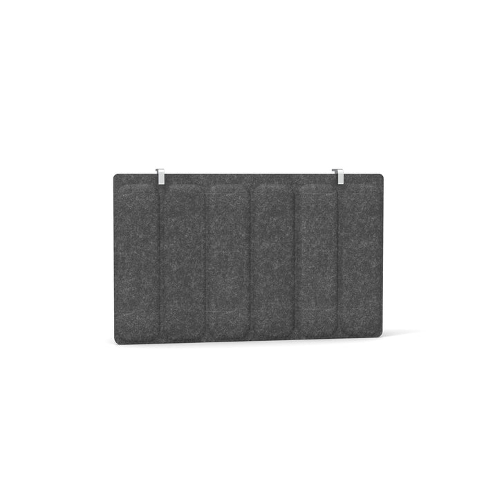 Gray acoustic foam panel isolated on white background. (Dark Gray-28&quot;)