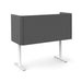 Modern gray office desk divider panel on white background (Dark Gray-60&quot;)