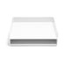 Plain white square serving tray on white background (White)