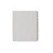 Blank spiral notebook on a white background (Light Gray)