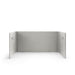 Gray cardboard furniture piece with modern minimalist design on a white background. (Light Gray-48&quot;)