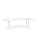 Modern white rectangular table on a white background. (White-96&quot; x 42&quot;)