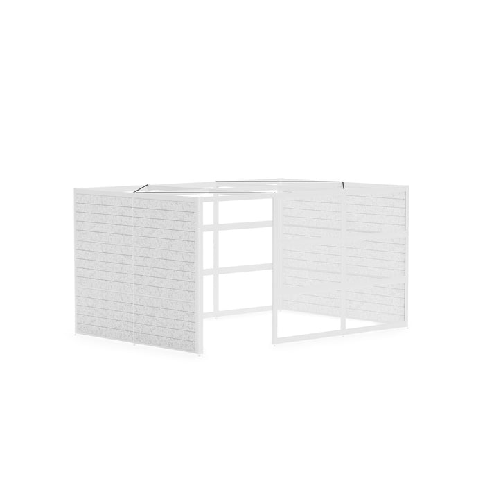 White modern semi-private modula office wall system
