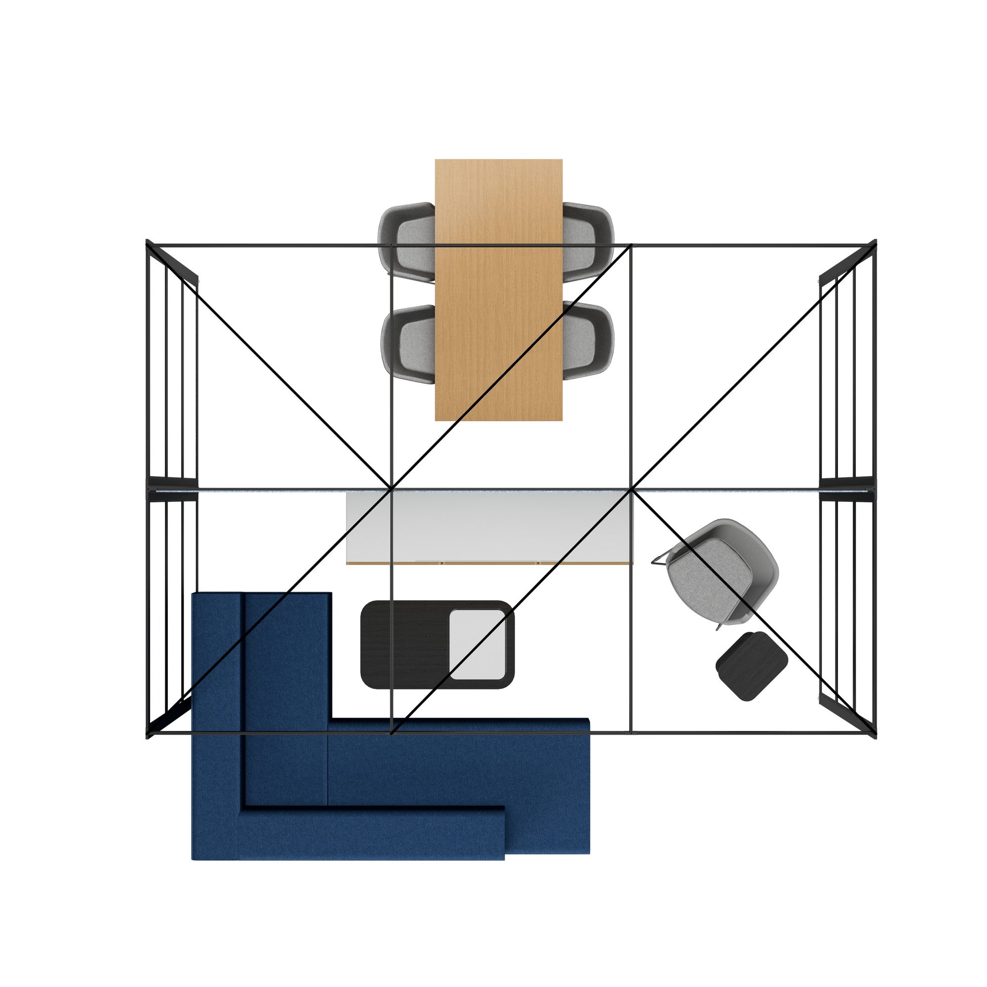  (Black-Semi-Private-Blue Panel)