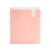 Peach spiral notebook with tabs on a white background (Blush-1 Subject)