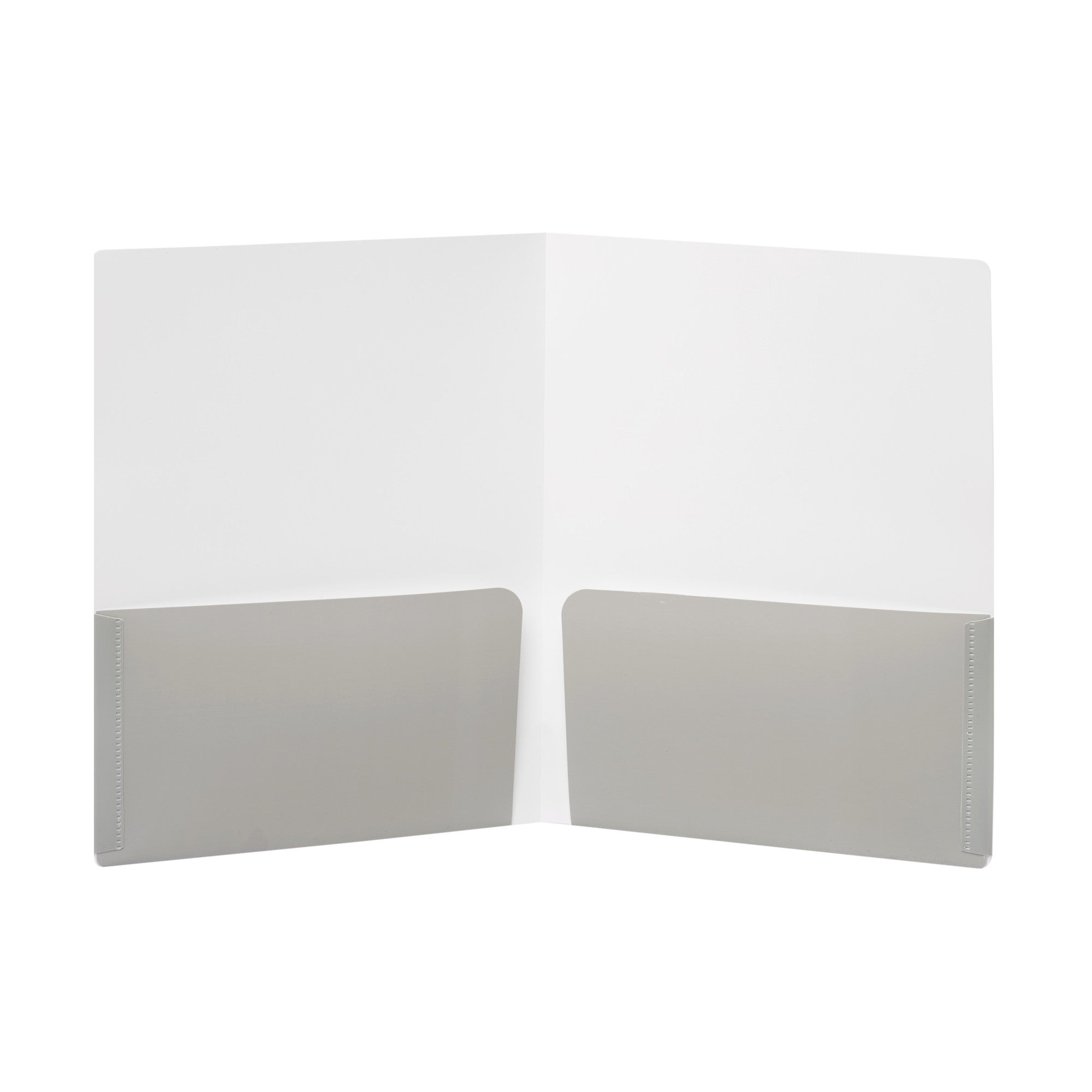 Blank peach-colored folder standing against a white background (Blush)