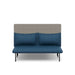 Modern two-tone blue and beige sofa on a white background (Dark Blue-Gray)