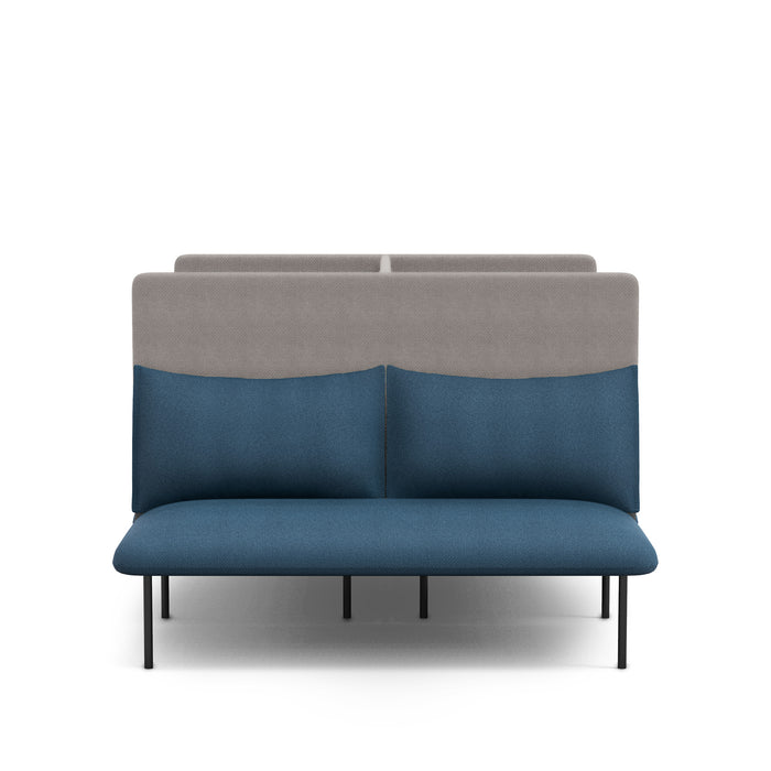 Modern two-tone blue and grey sofa on a white background (Dark Blue-Gray)