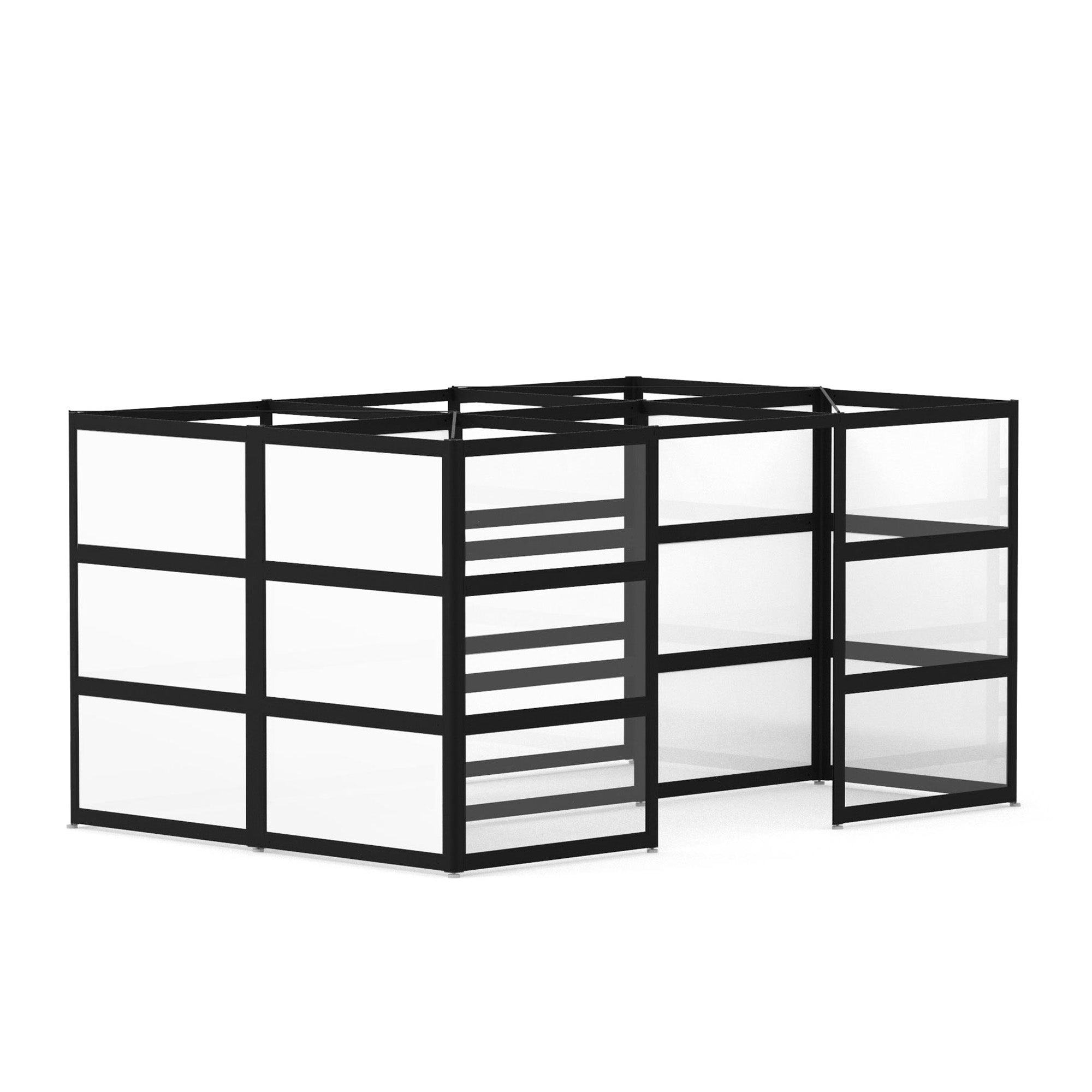  (Black-Semi-Private-White Glass)