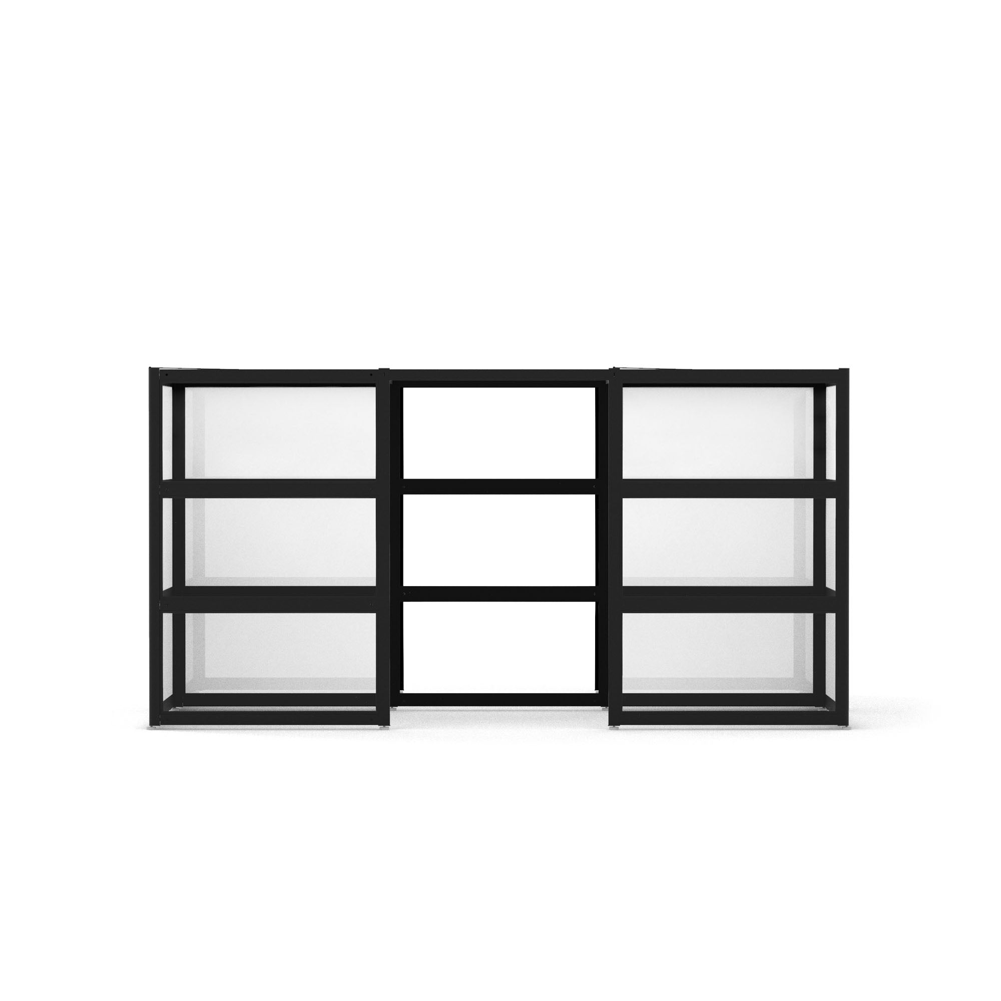  (Black-Semi-Private-White Glass)