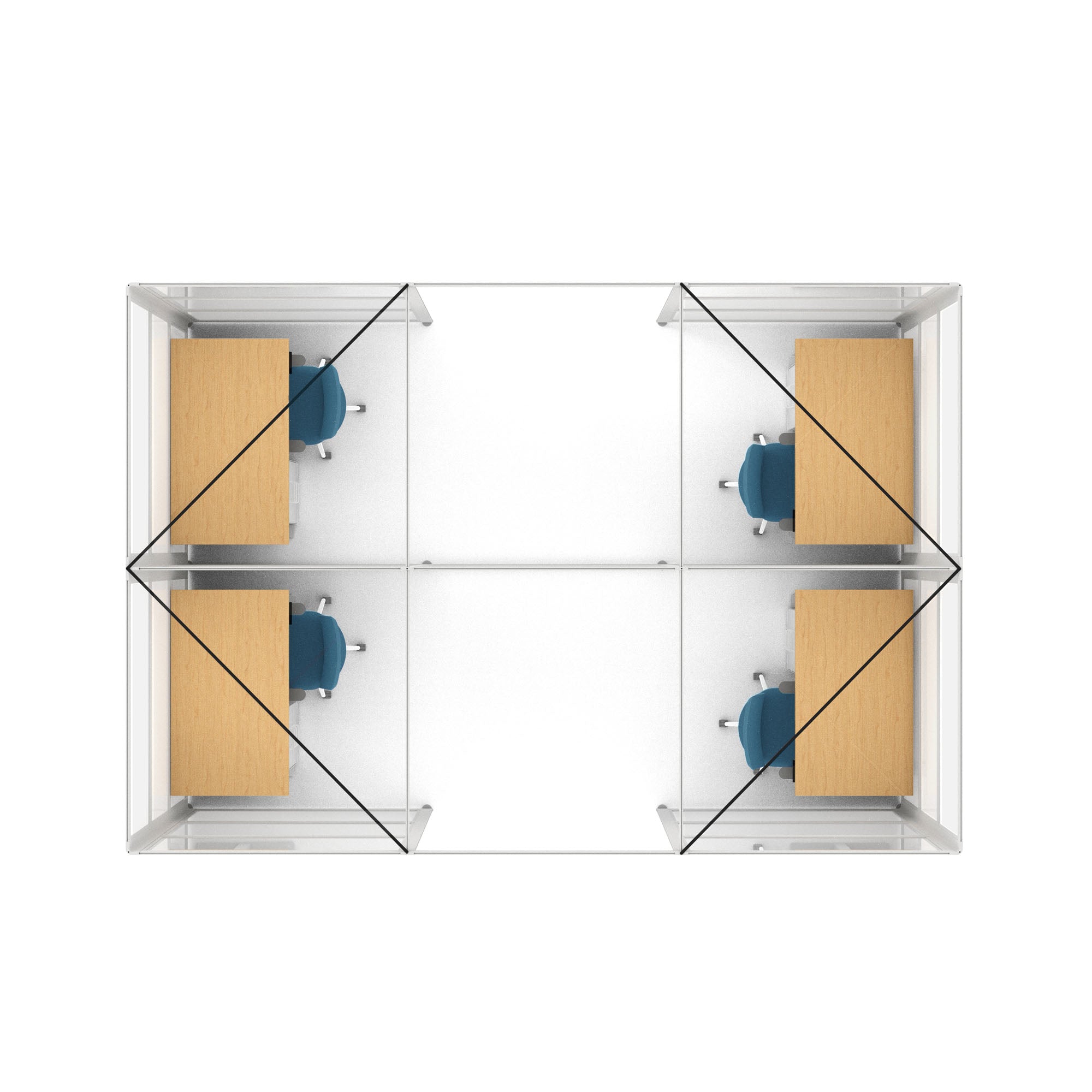  (White-Semi-Private-White Glass)