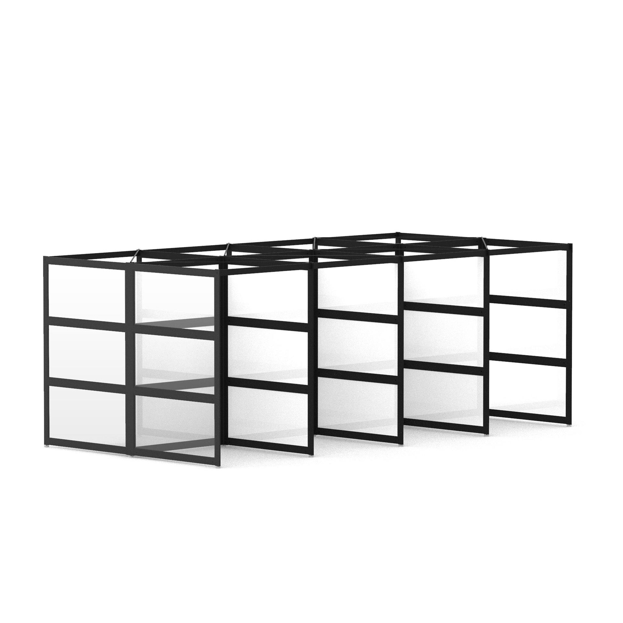  (Black-Semi-Private-White Glass)