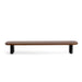 Modern wooden coffee table on a white background (Walnut)