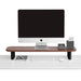 Apple iMac on desk with keyboard, mouse, notebook, and pen holder. (Walnut)