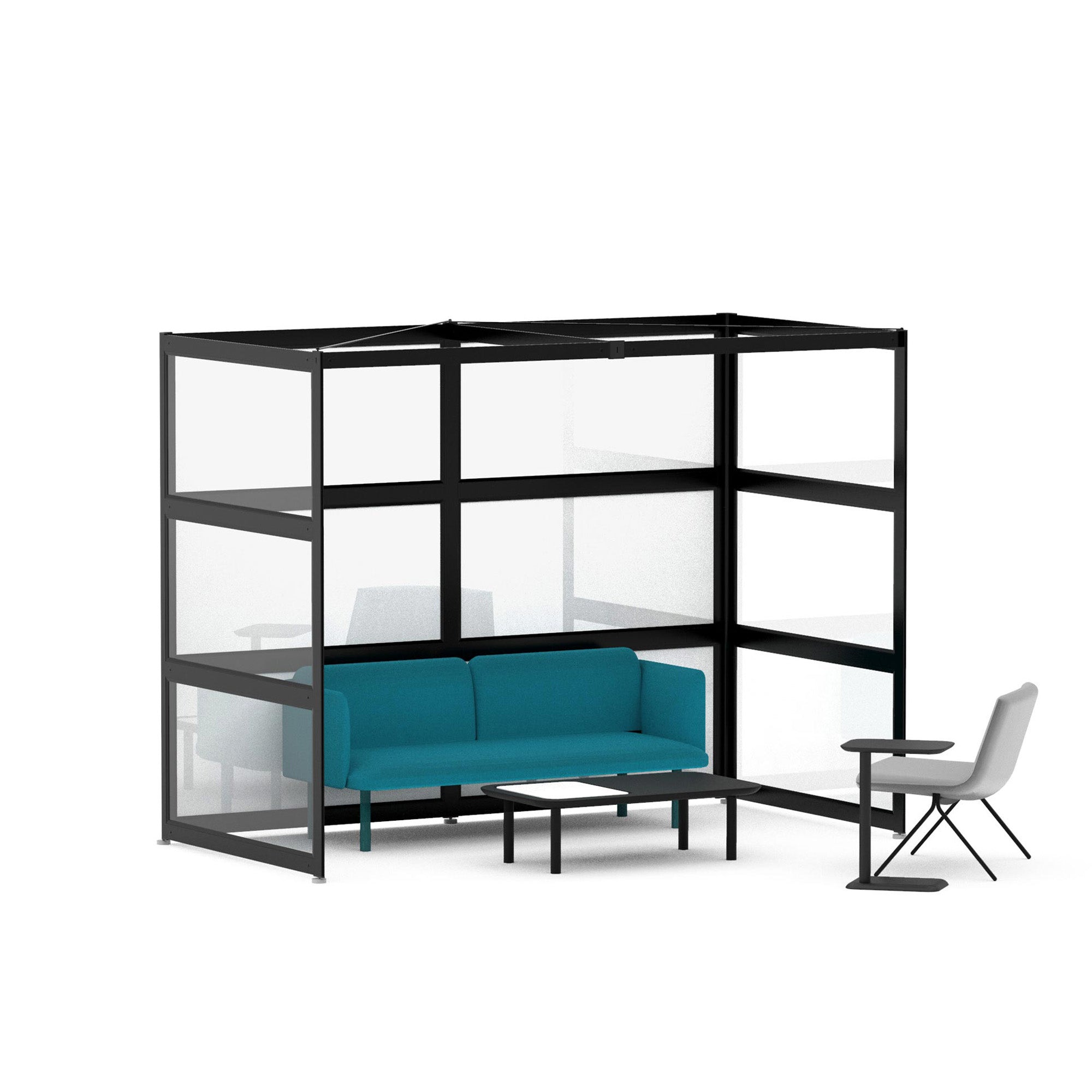  (Black-Semi-Private-White Glass)