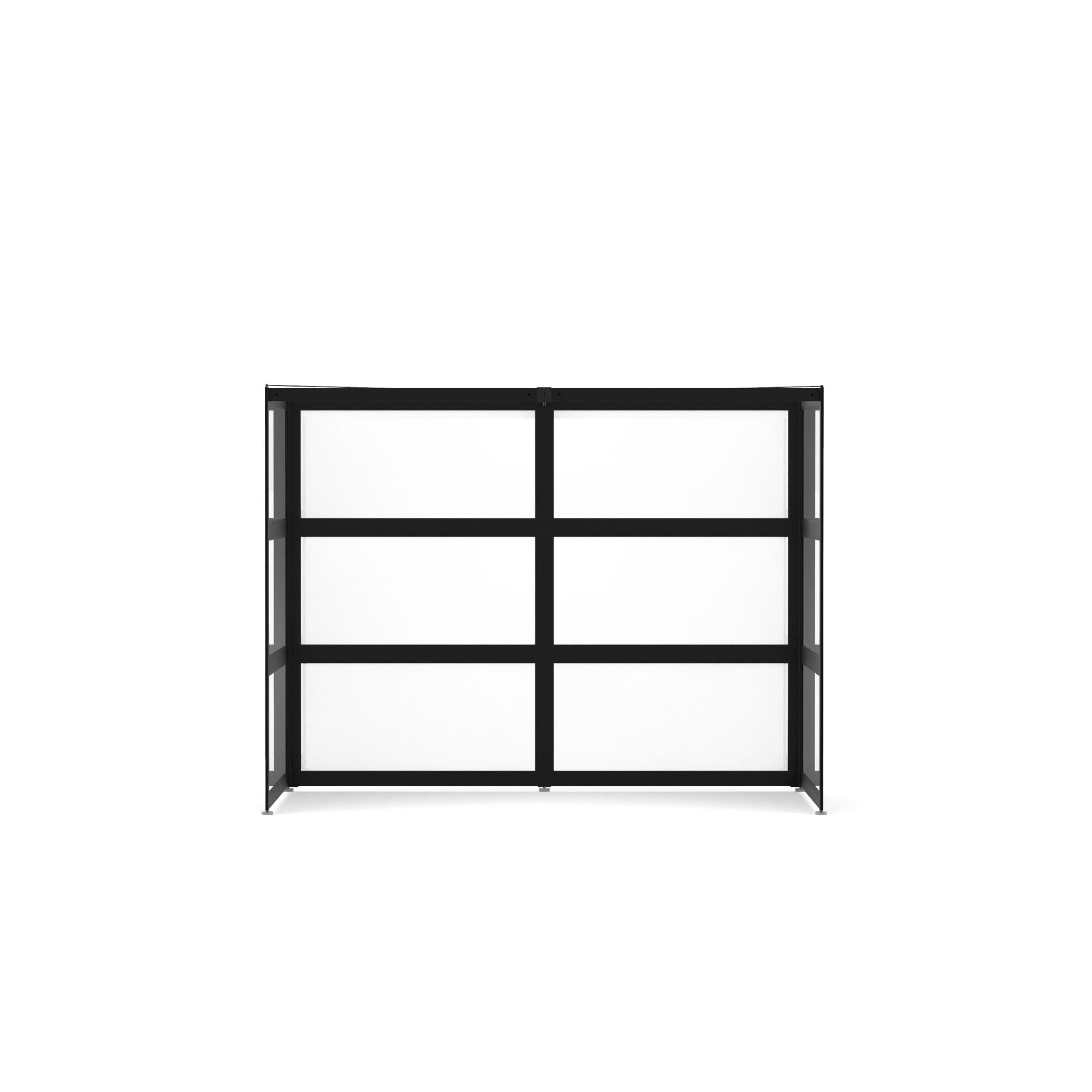  (Black-Semi-Private-White Glass)