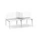 "Modern white office desks with privacy panels on a white background" (45&quot;)