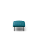 Modern teal ottoman on white background (Teal)
