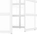 Modern white office partition panels with glass windows (White-Private-White Glass)(White-Semi-Private-White Glass)
