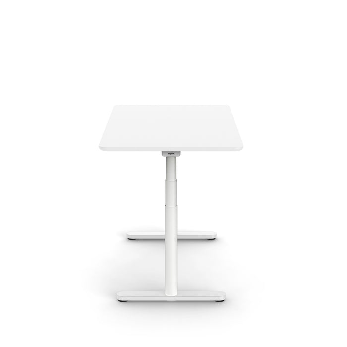 White adjustable standing desk on a white background (White-48&quot;)