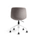 Modern gray fabric office chair with white base on white background (Sand)