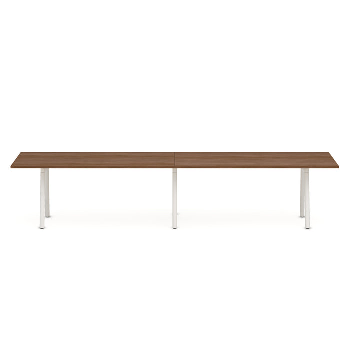 Poppin Series A Conference Table, White Legs, 144