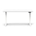 White modern adjustable-height desk on a white background. (White-60&quot;)
