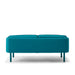 Modern teal sofa with sleek design on white background (Teal)