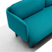 Modern teal sofa on a white background (Teal)