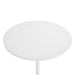 White round modern table on a white background (White-Charcoal)(White-White)