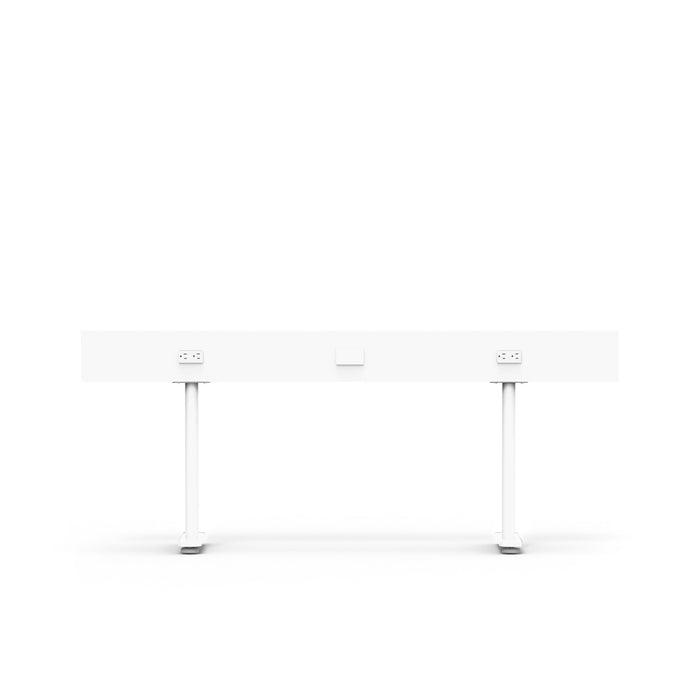 Modern minimalist white office desk on a white background. (White-60&quot;)