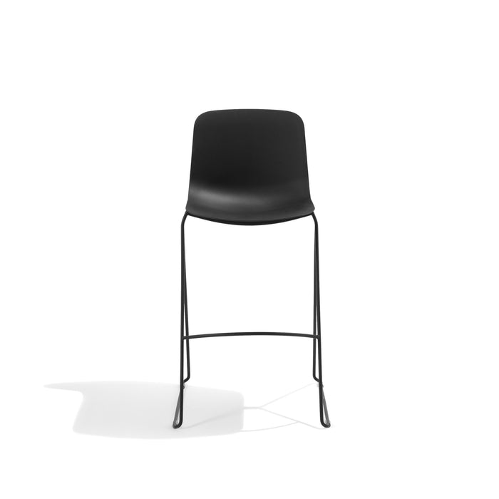 Black modern bar stool on white background (Black)