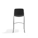 Black modern bar stool against white background (Black)