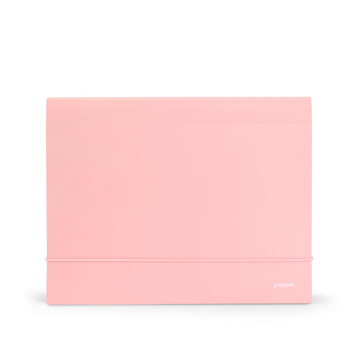 Pink document organizer on a white background (Blush)