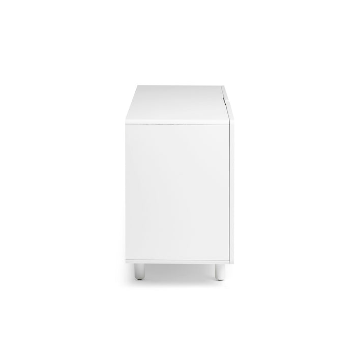Modern white dishwasher isolated on white background (White)