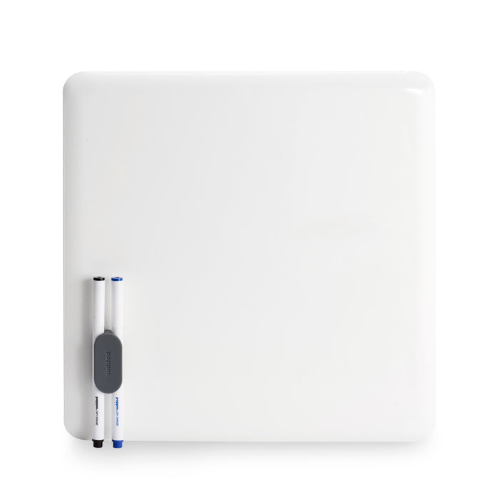 White portable external hard drive with USB connector on white background. (Dark Gray)