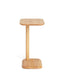 Wooden pedestal stand on white background (Natural Ash)