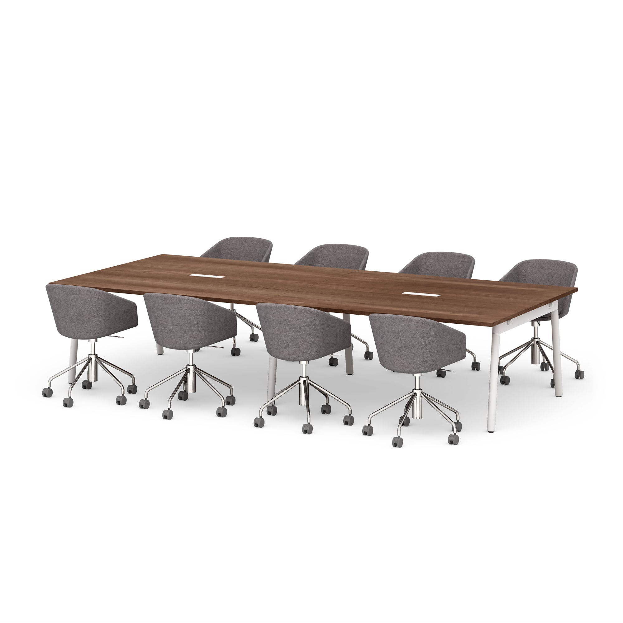  (Walnut-132"-White)