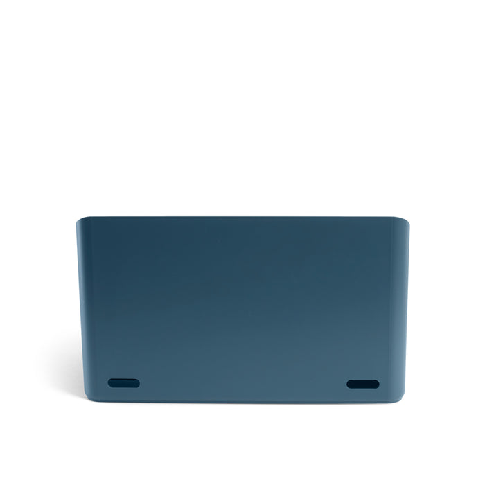 Blue external hard drive on a white background (Slate Blue)