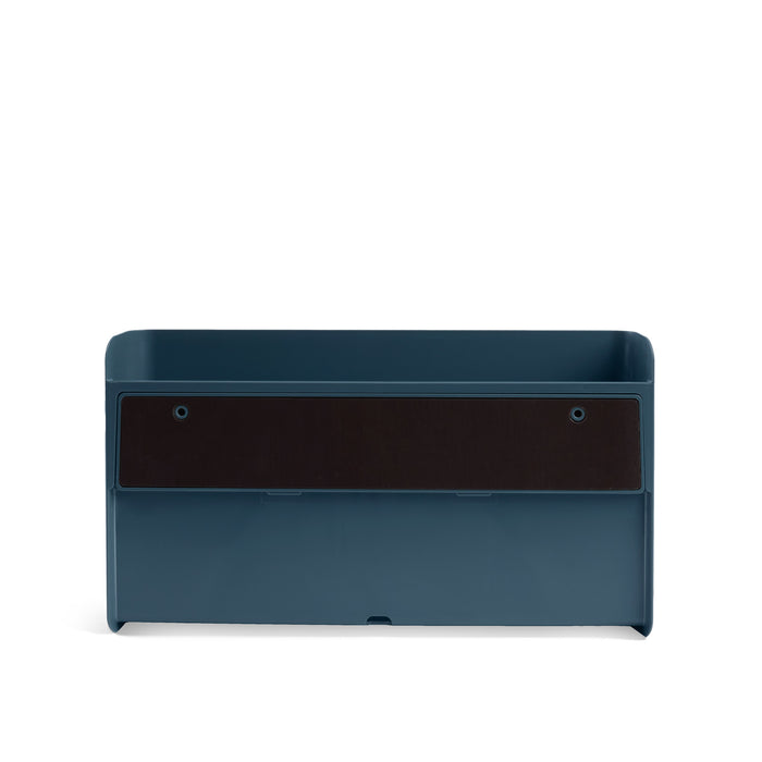 Teal modern storage box on white background (Slate Blue)
