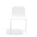 White modern chair on a white background (White)