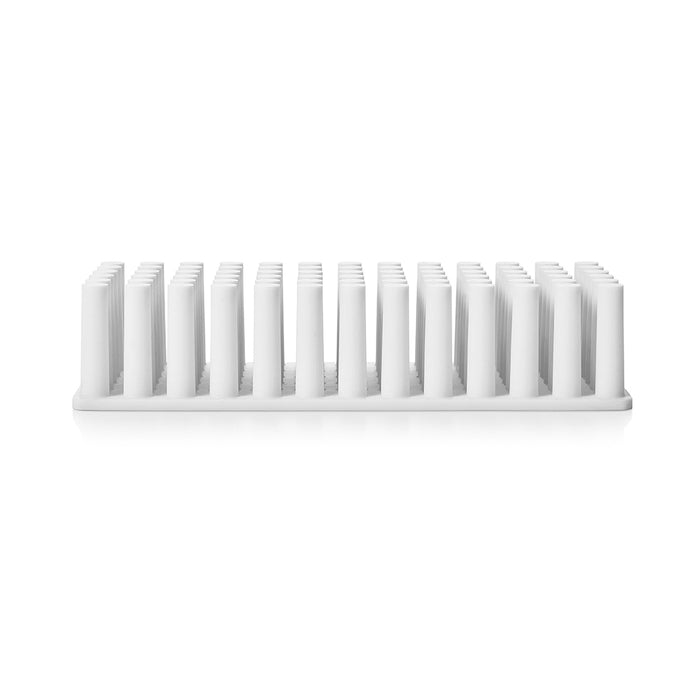 White plastic cable organizer on a white background (White)