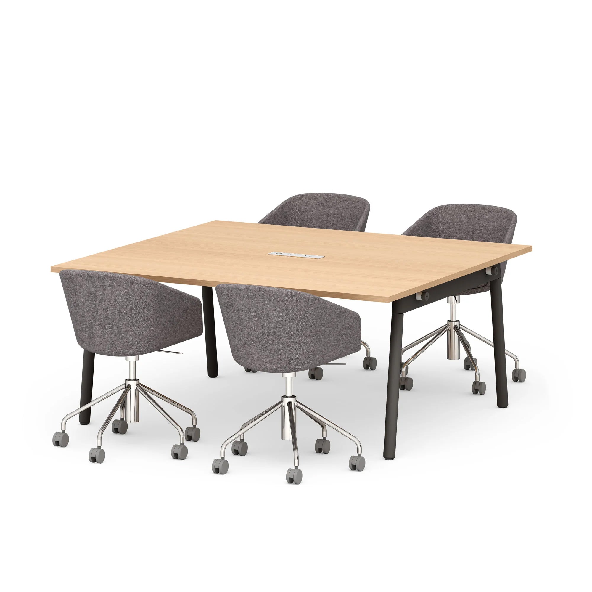  (Natural Oak-66"-Charcoal)