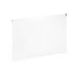 White clear zippered pouch on a white background (White)