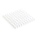 Array of white coffee cups on a white background in a grid pattern (White)