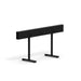 Black modern standing desk with adjustable height on a white background. (Black-50&quot;)